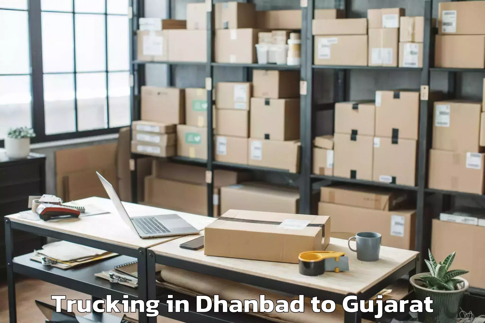 Hassle-Free Dhanbad to Godhra Trucking